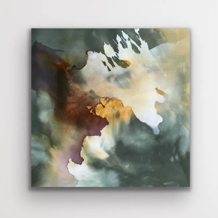 QUIET, NOT CALM Abstract original painting by Ida Kopperud