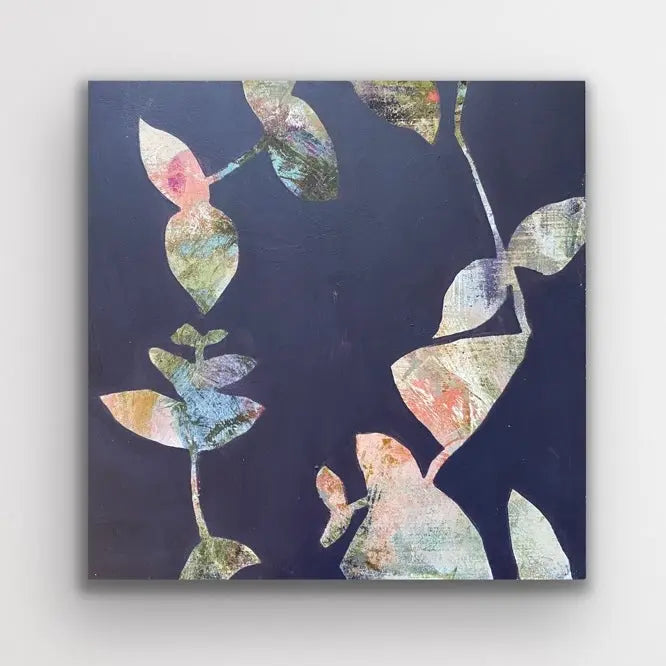 Shapes of nature 2 - botanical abstract art by Ida Kopperud