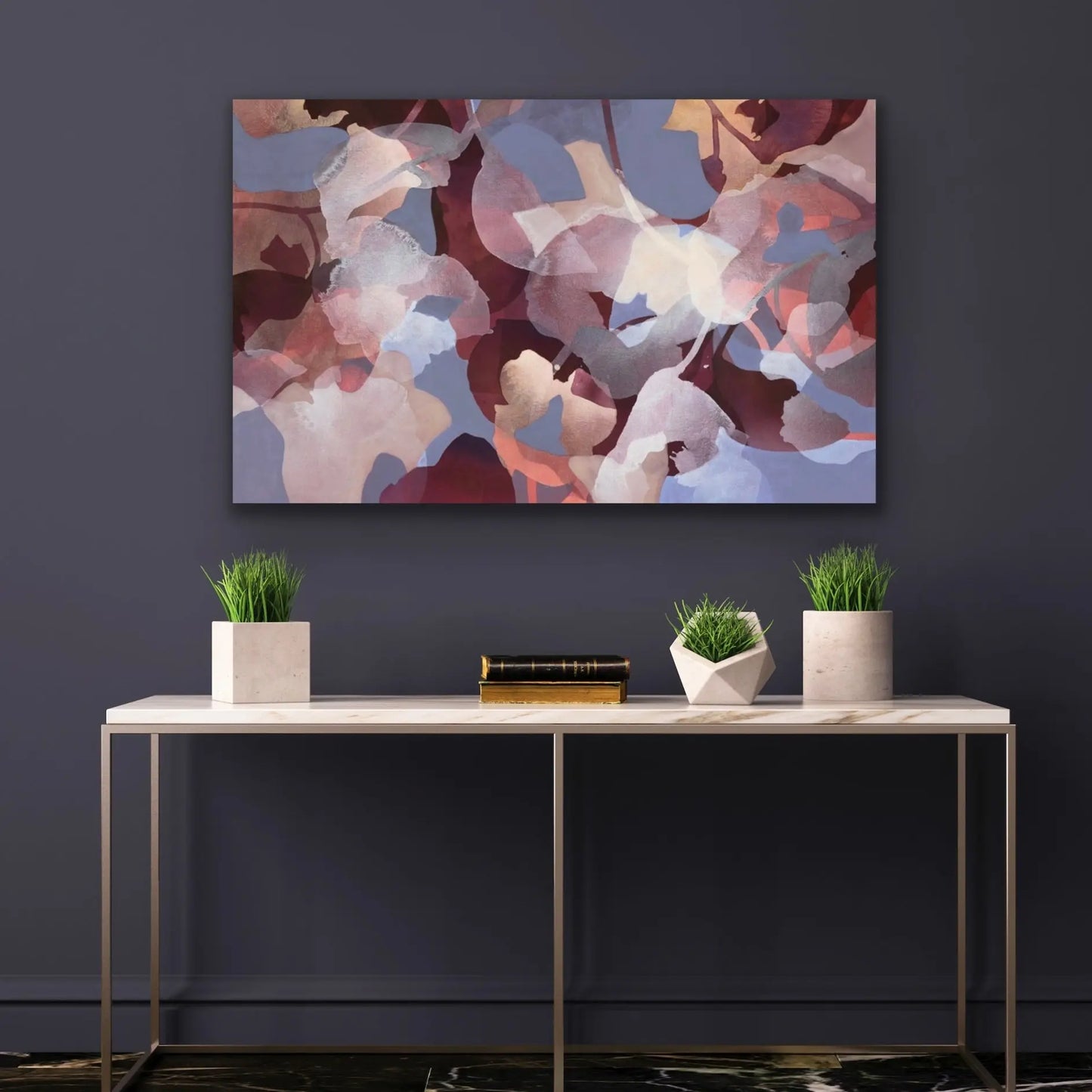 GRACE, Original Abstract painting by Ida Kopperud, displayed in interior