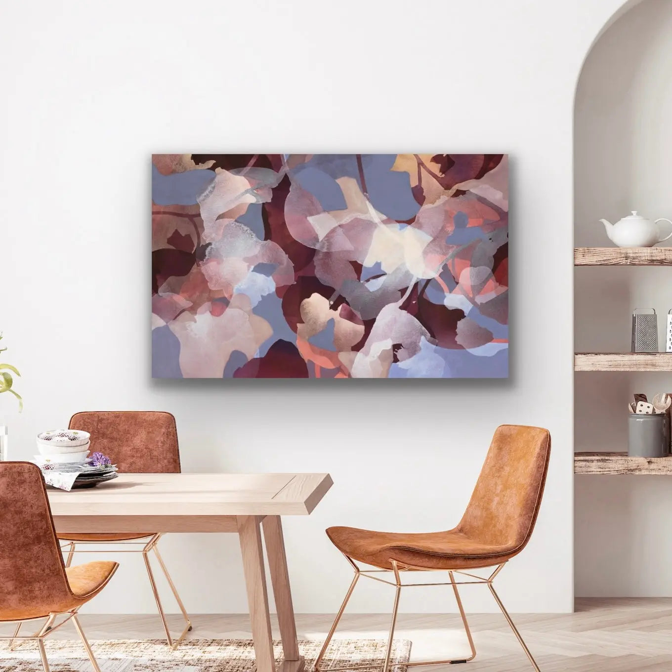 GRACE, Original Abstract painting by Ida Kopperud, displayed in interior