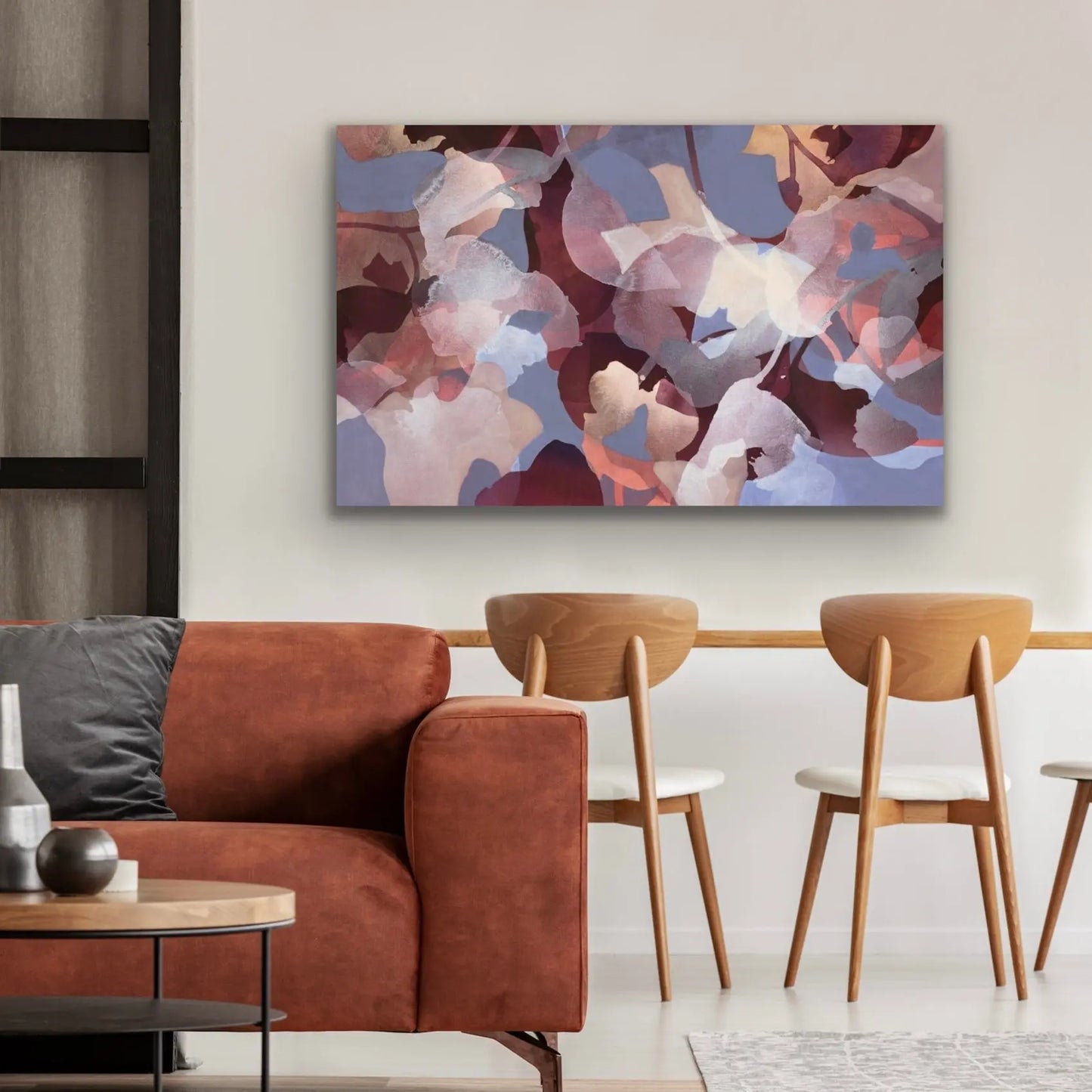 GRACE, Original Abstract painting by Ida Kopperud, displayed in interior