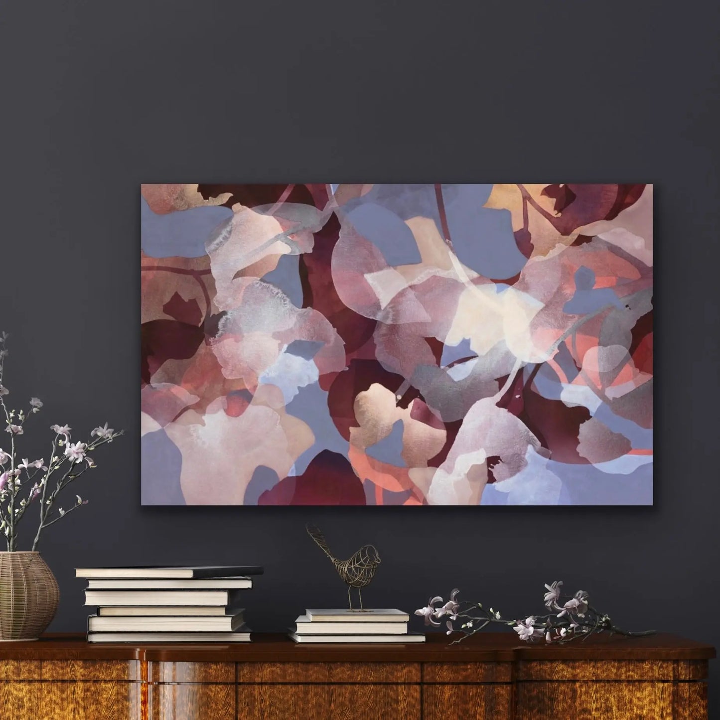GRACE, Original Abstract painting by Ida Kopperud, displayed in interior