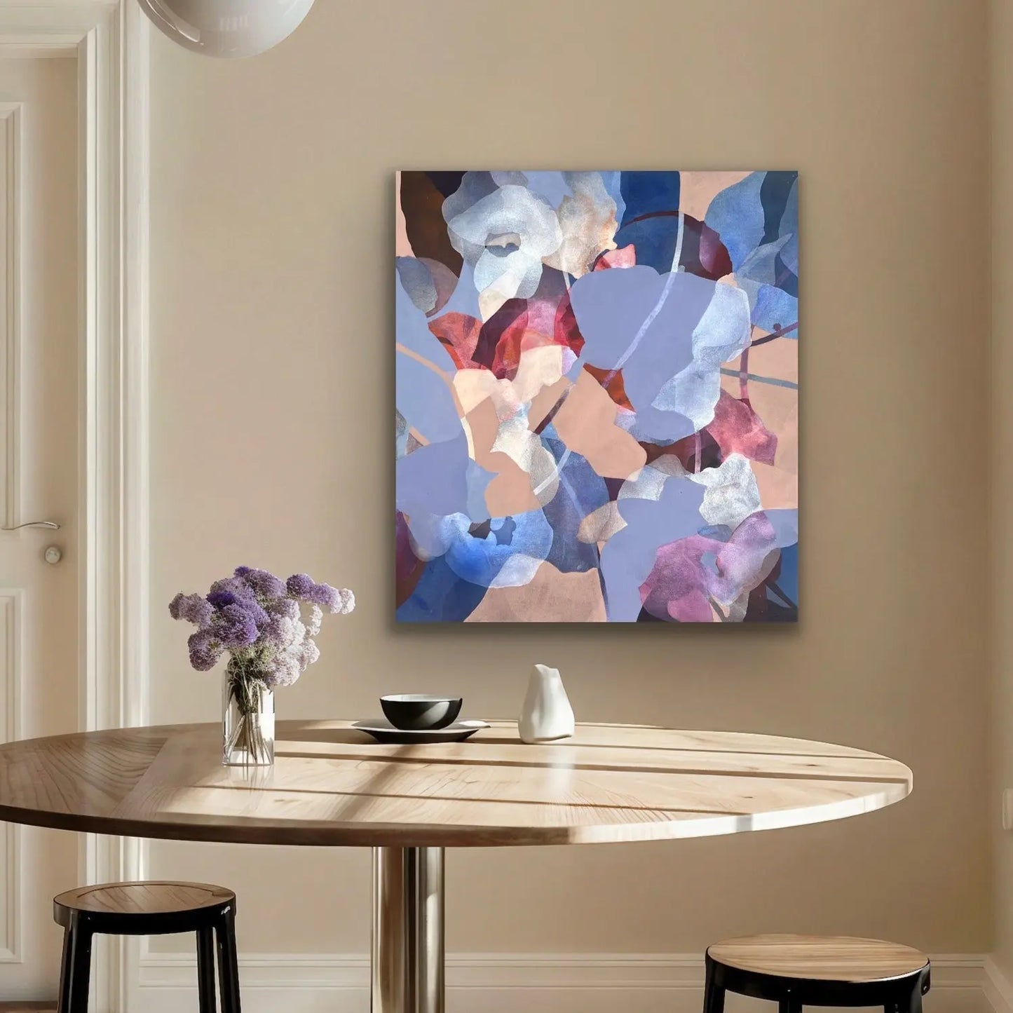 CALM, Original Abstract Art by Ida Kopperud in interior