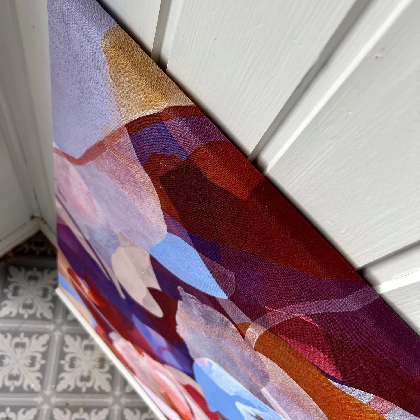 The edge of CLARITY, Original Abstract painting by Ida Kopperud