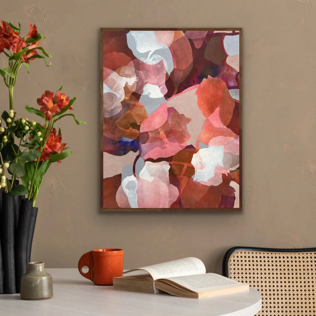 ROOTED | Original Abstract Art | Framed - Ida Kopperud Art