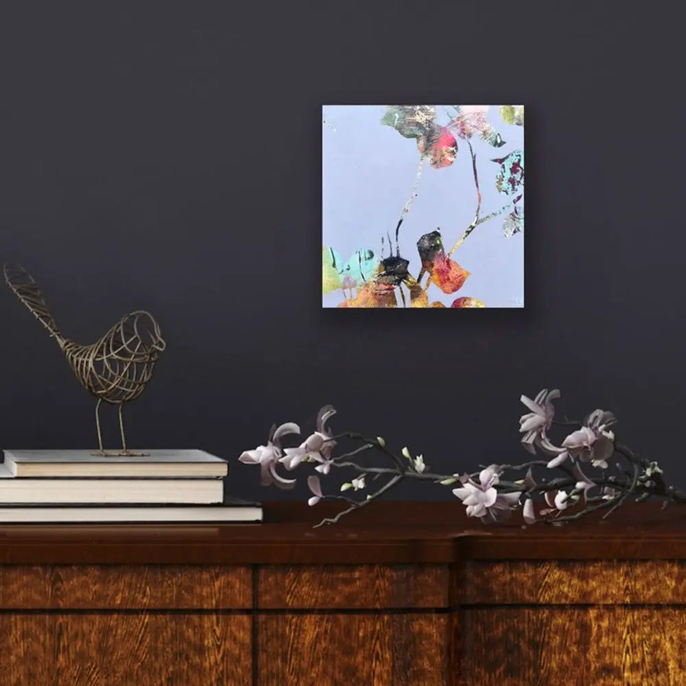 Shapes of nature 1 - botanical abstract art by Ida Kopperud, displayed in interior