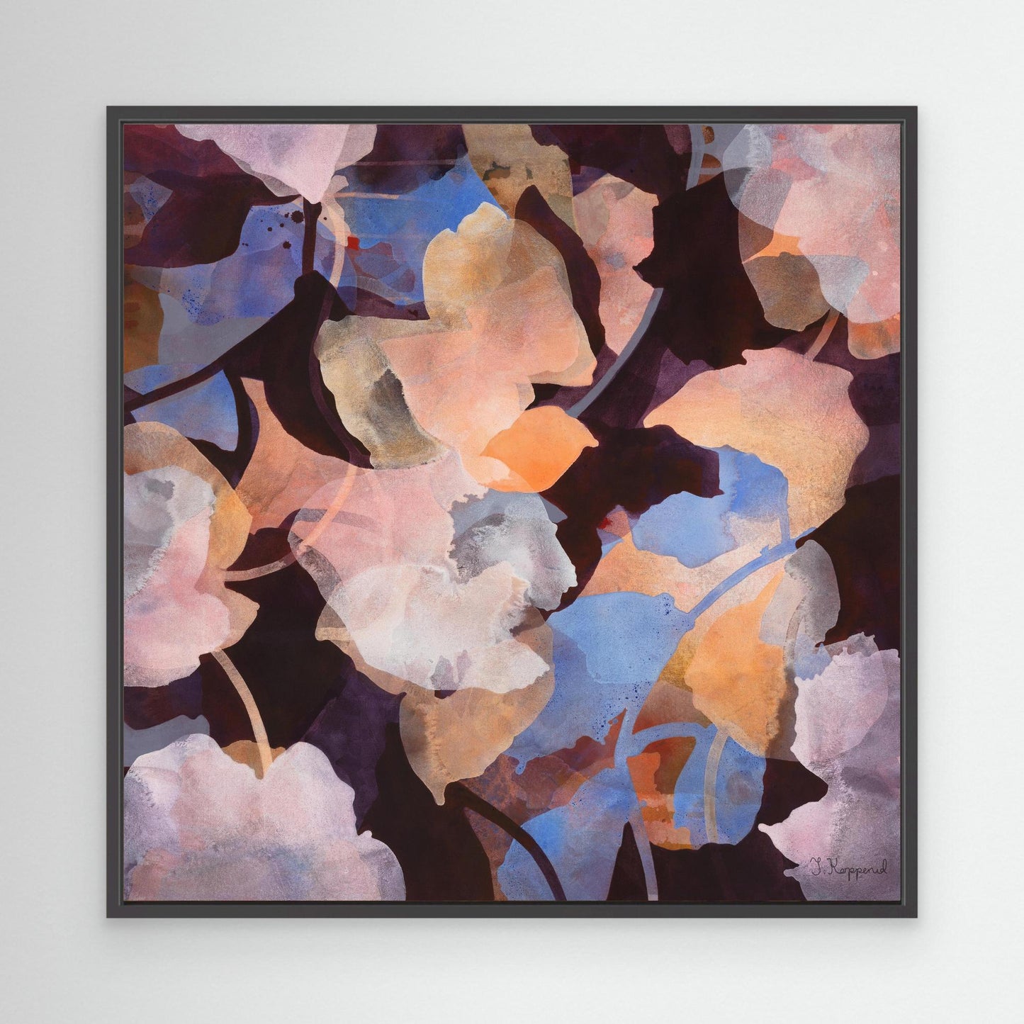 GROWTH | Botanical Wall Art Print | Black Frame