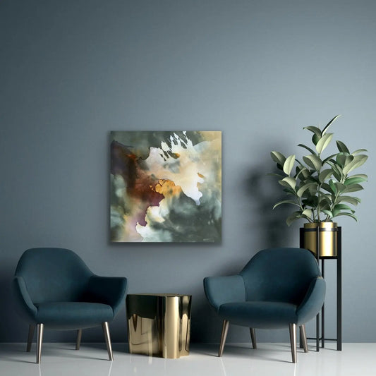 QUIET, NOT CALM, Abstract original painting by Ida Kopperud