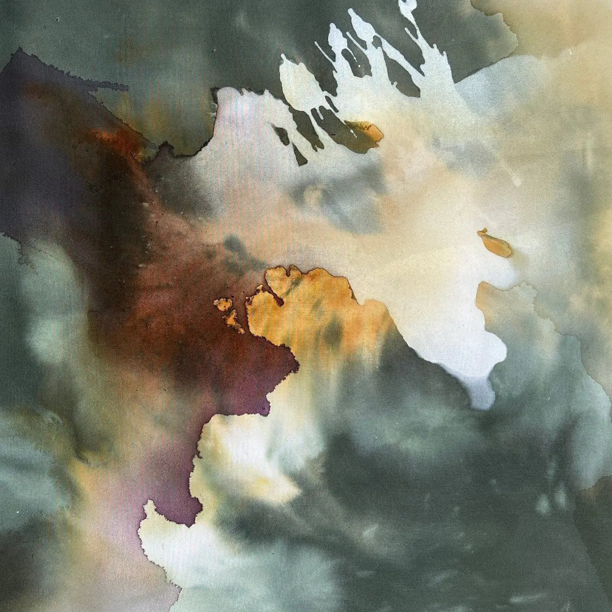 QUIET, NOT CALM, Abstract original painting by Ida Kopperud
