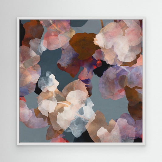SUPPORT | Colorful Art Canvas Print in a white frame