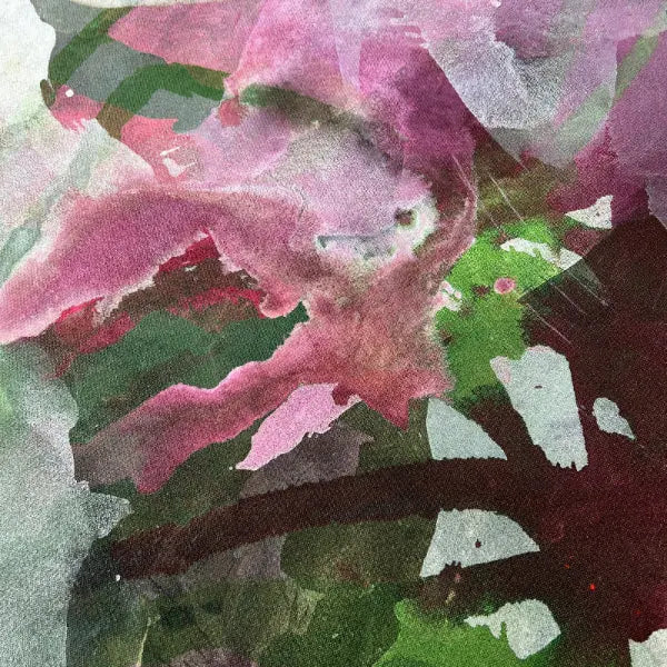 UNFOLDING, original painting closeup of details