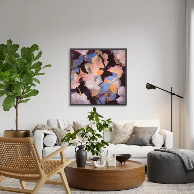 PATIENTLY BLOOMING 2, print on canvas by Ida Kopperud