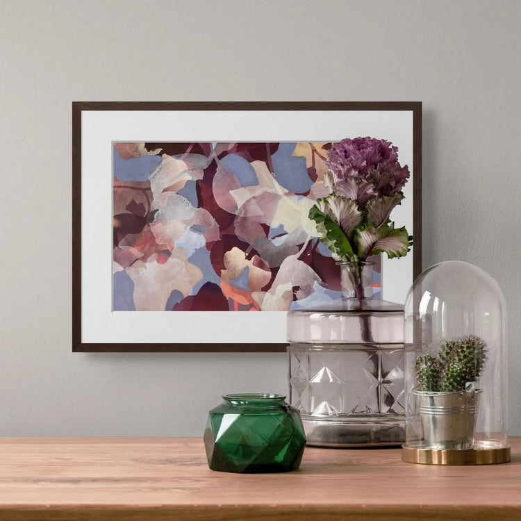 Small print by Ida Kopperud. Framed in a sleek black frame