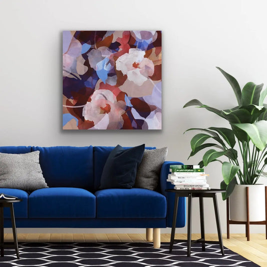 CLARITY, Original Abstract painting by Ida Kopperud, displayed in interior