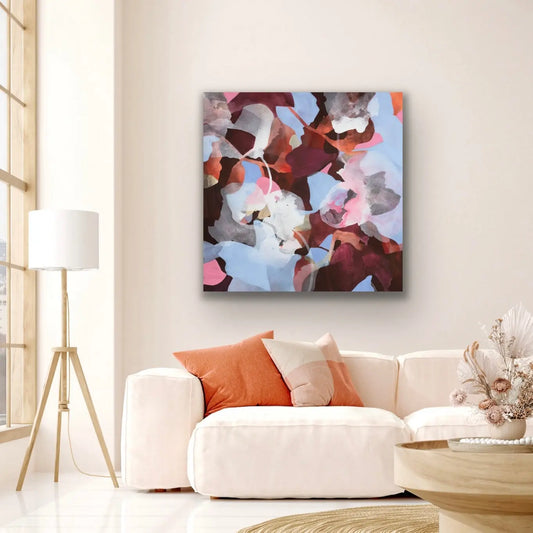 AUDACITY, Original Abstract painting by Ida Kopperud, displayed in interior
