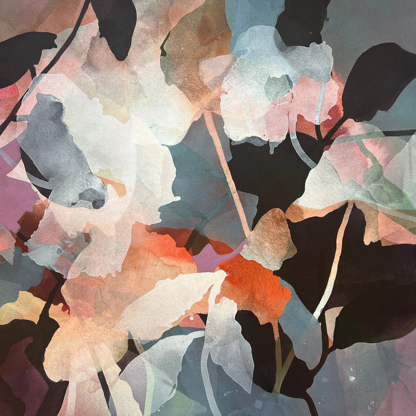 WILDFLOWER 2, original abstract painting by Ida Kopperud