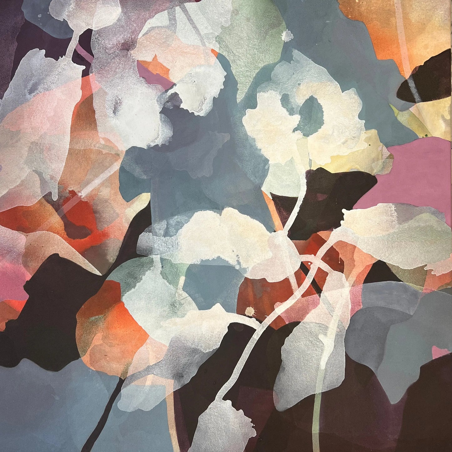WILDFLOWER 1, original abstract painting by Ida Kopperud