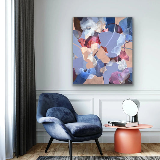 CALM, Original Abstract Art by Ida Kopperud in interior