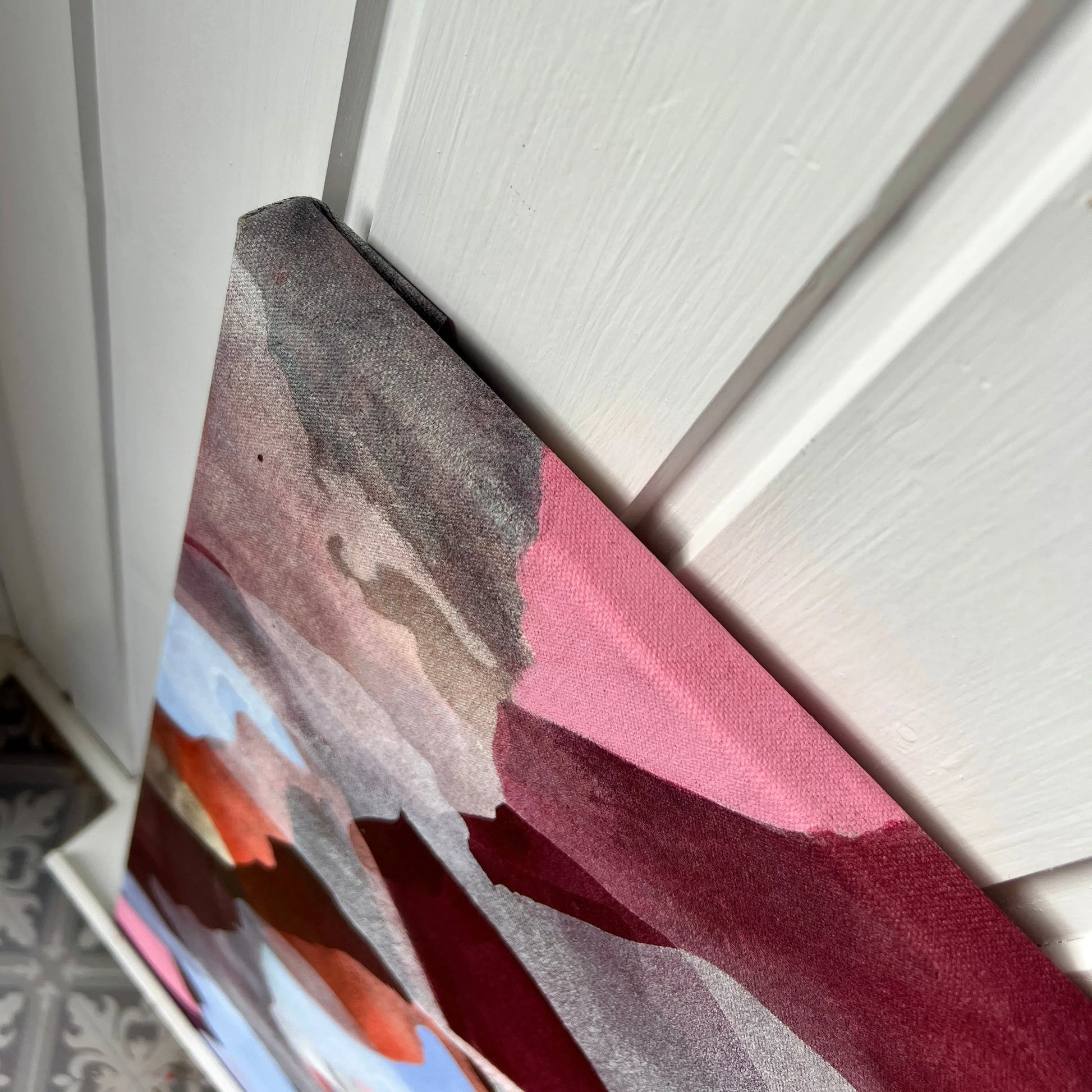 The edge of AUDACITY, Original Abstract painting by Ida Kopperud