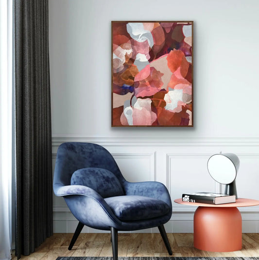 ROOTED | Original Abstract Art | Framed - Ida Kopperud Art