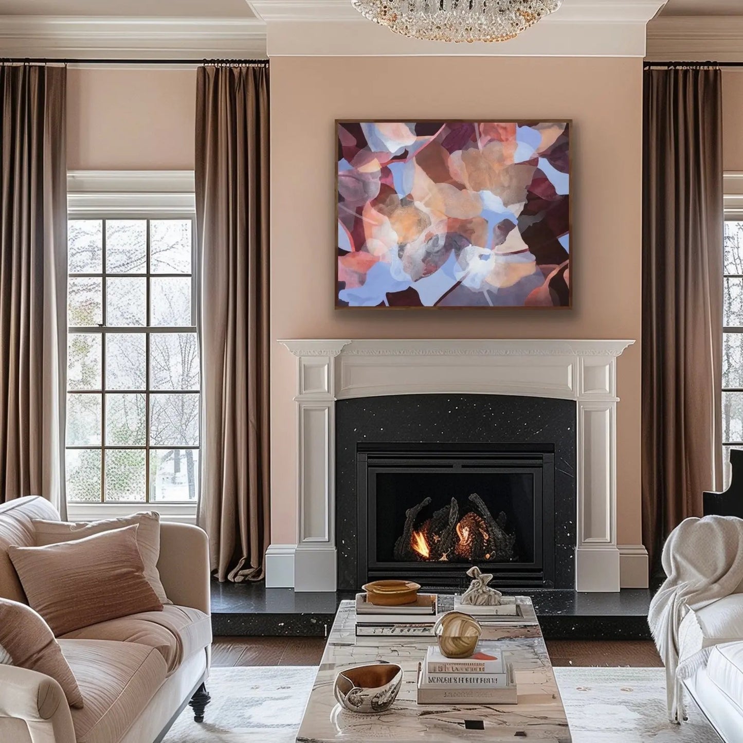 EASE | Original Abstract Art | Framed Ida Kopperud Art