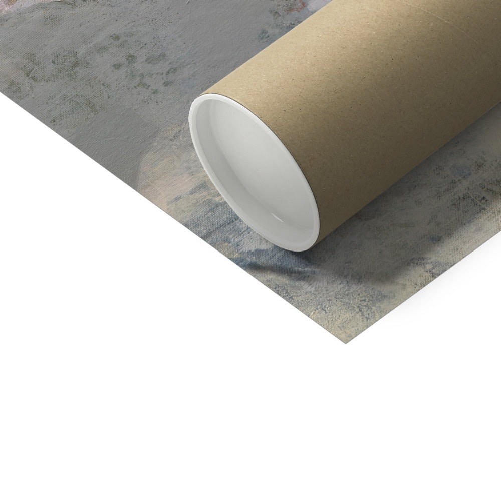 WHERE THE LIGHT GETS IN - Print with cardboard tube