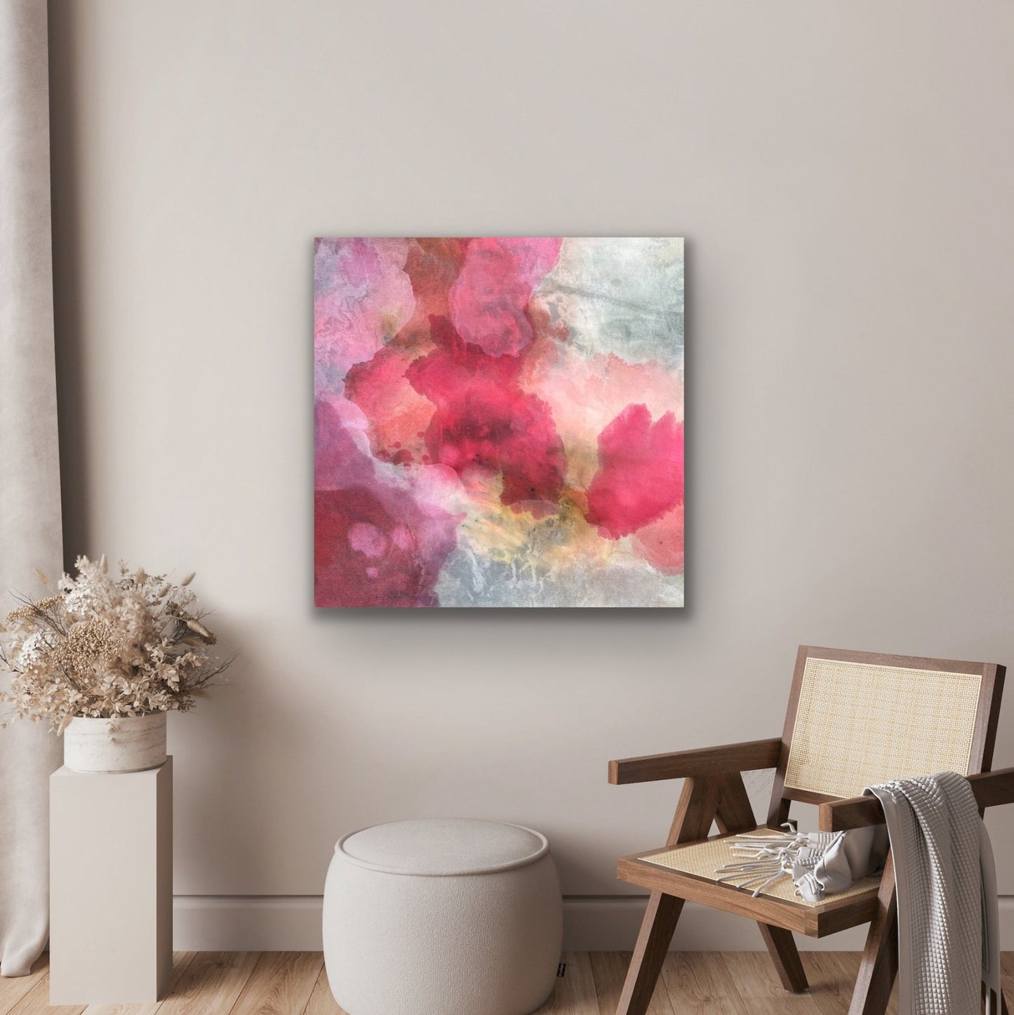 Abstract painting by Ida Kopperud in interior