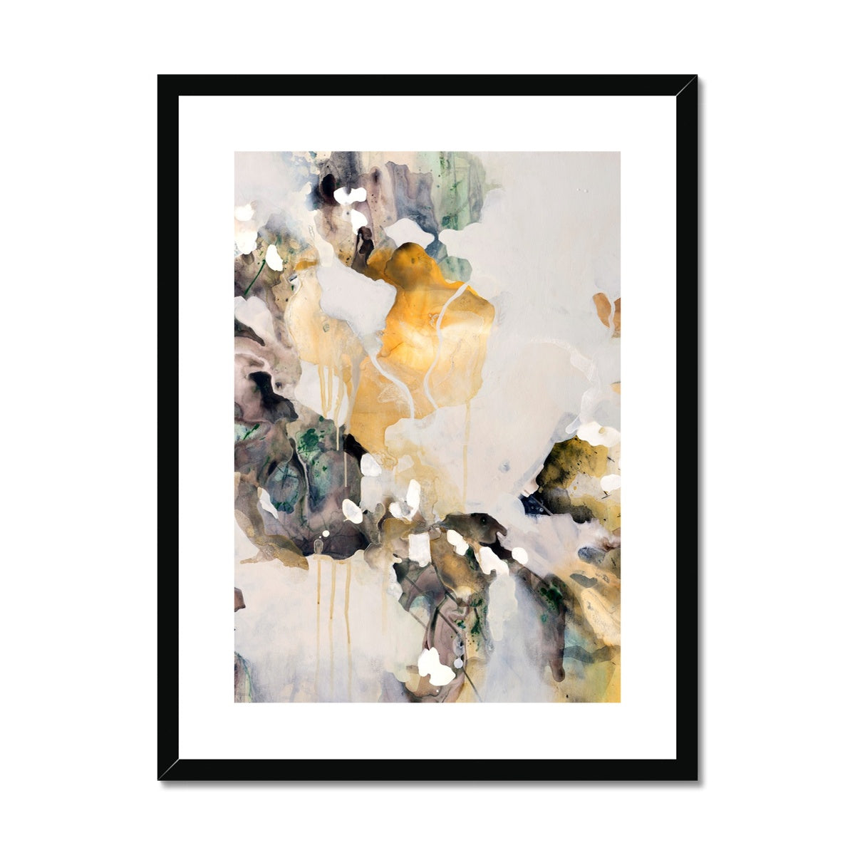 BREATHE fine art print in black frame