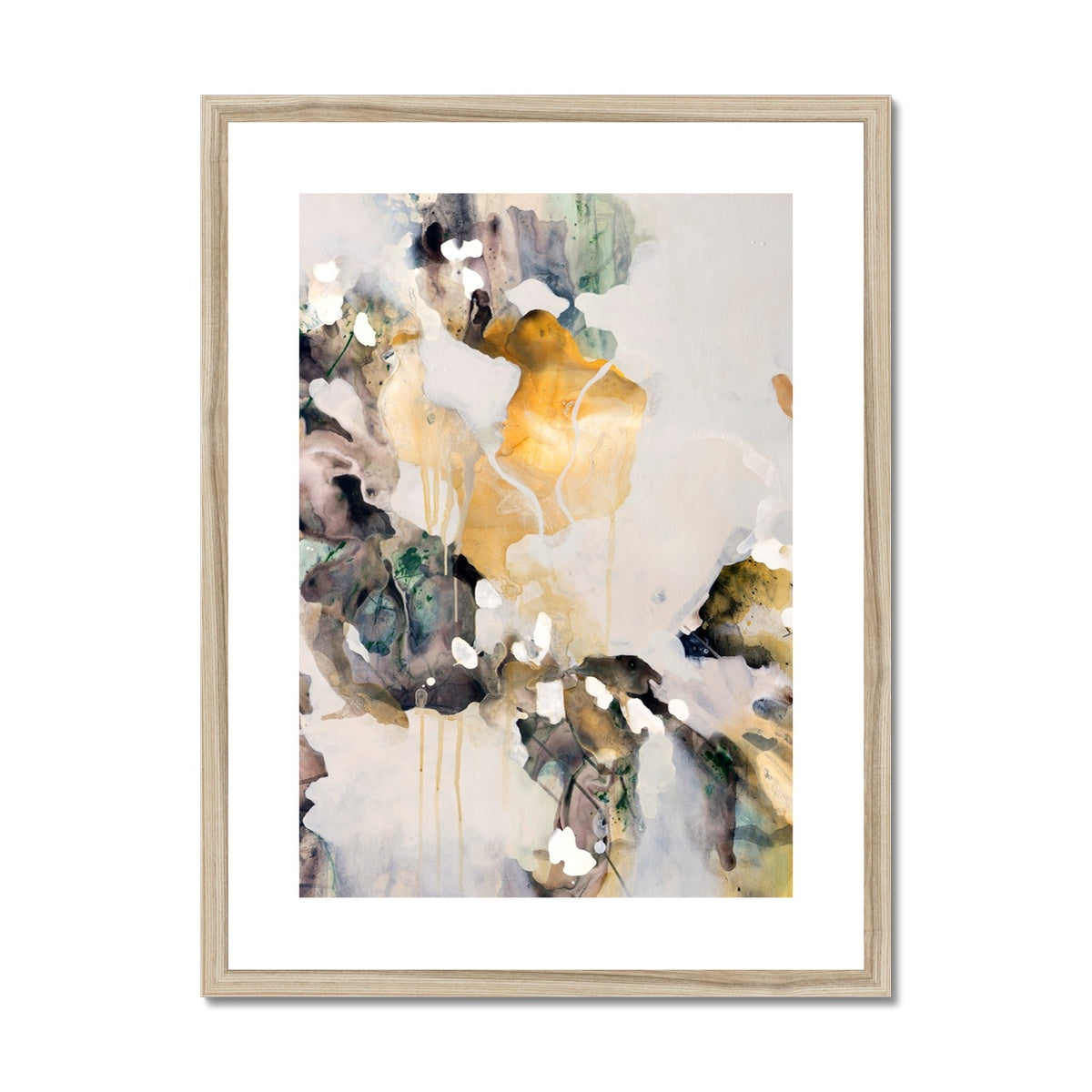 BREATHE fine art print in natural frame