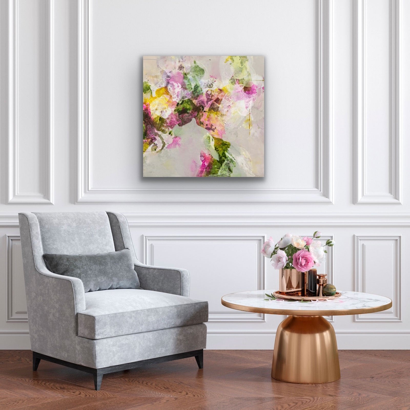 DELICATE REBEL in interior - original painting by Ida Kopperud. 