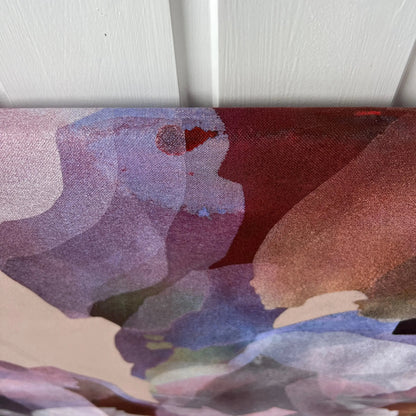 Close-up of a the edge of GLOW original abstract painting