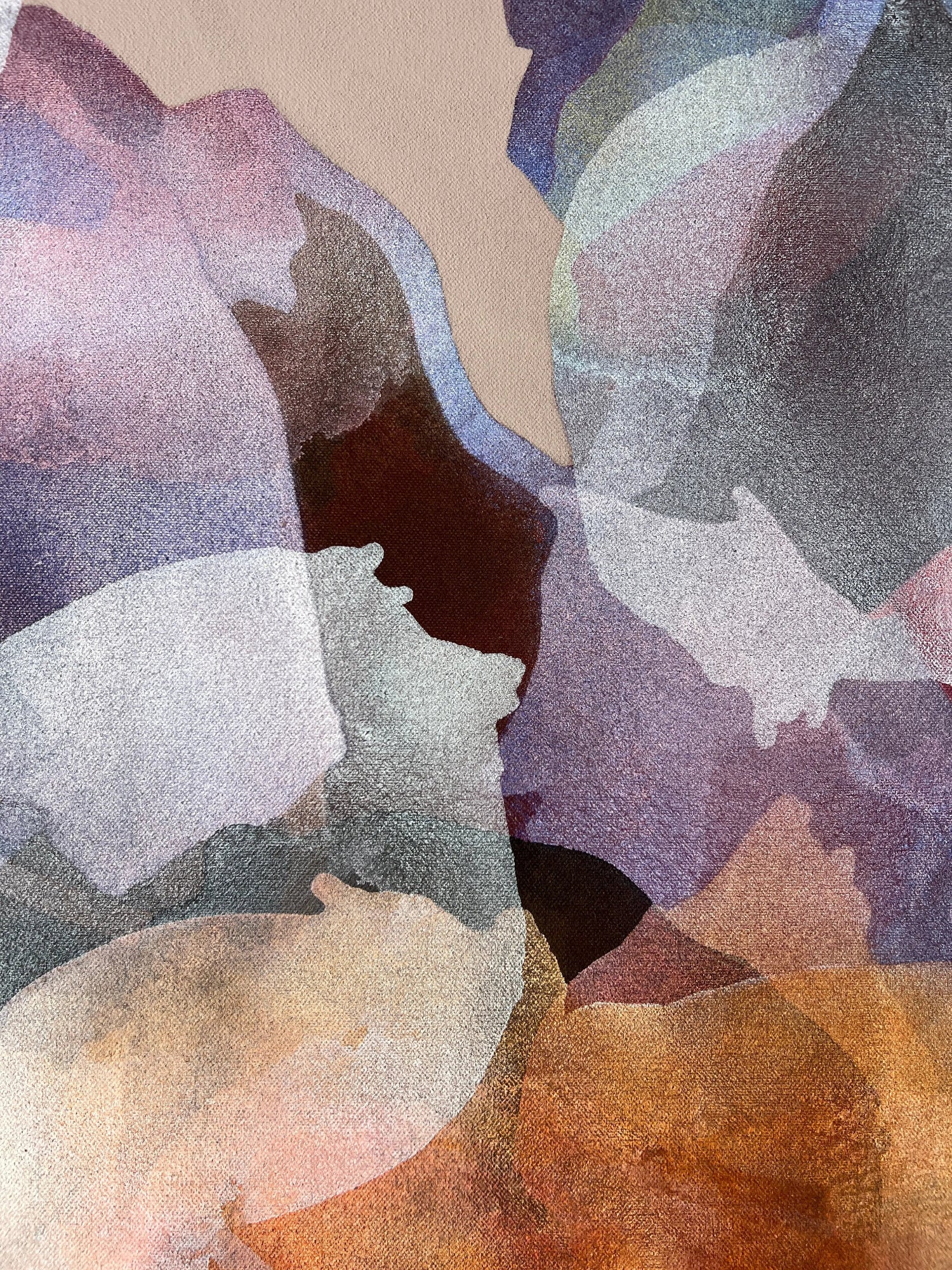 GLOW | Detail | Original Abstract Art | Ida Kopperud Art