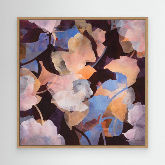 GROWTH | Botanical Wall Art Print | Framed in oak