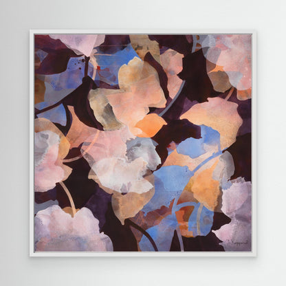 GROWTH | Botanical Wall Art Print | In White Frame