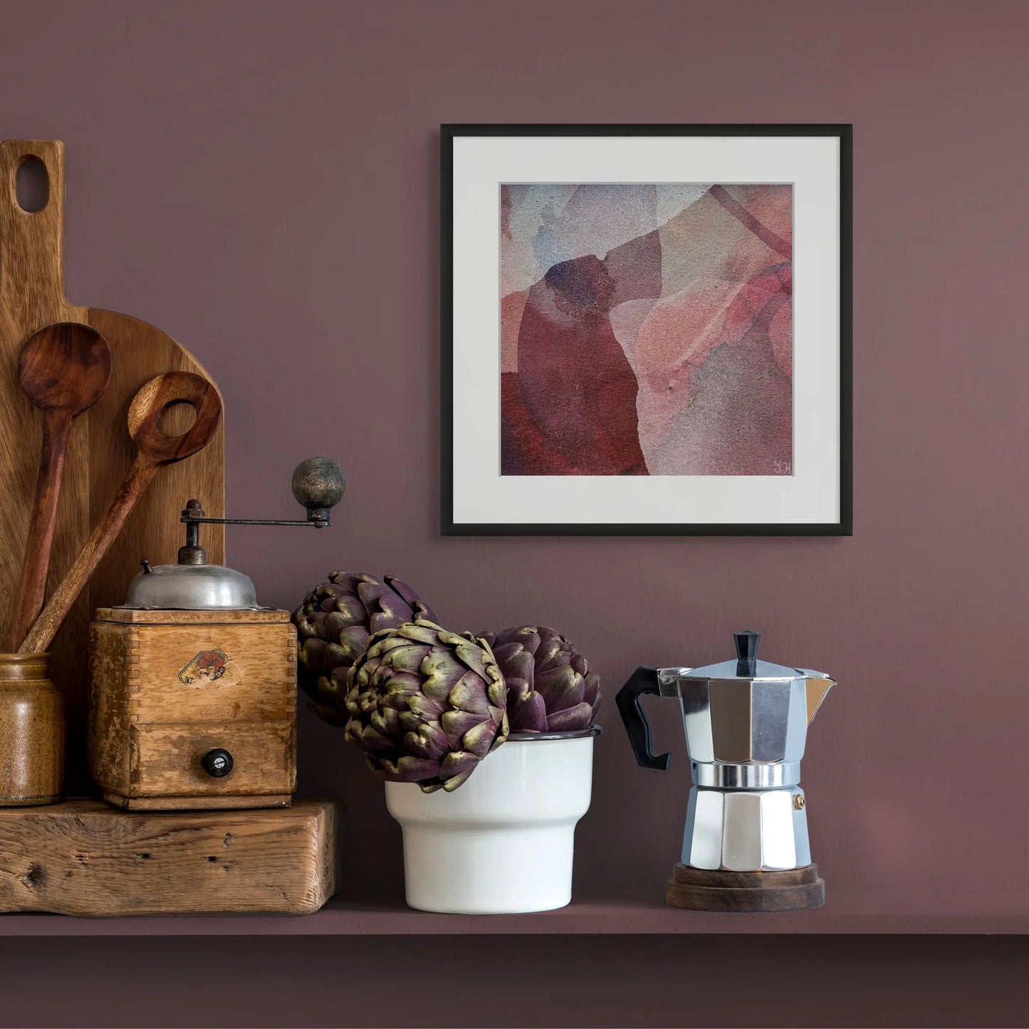 MINI ORIGINAL 2 | Original Abstract Art | Framed Ida Kopperud Art