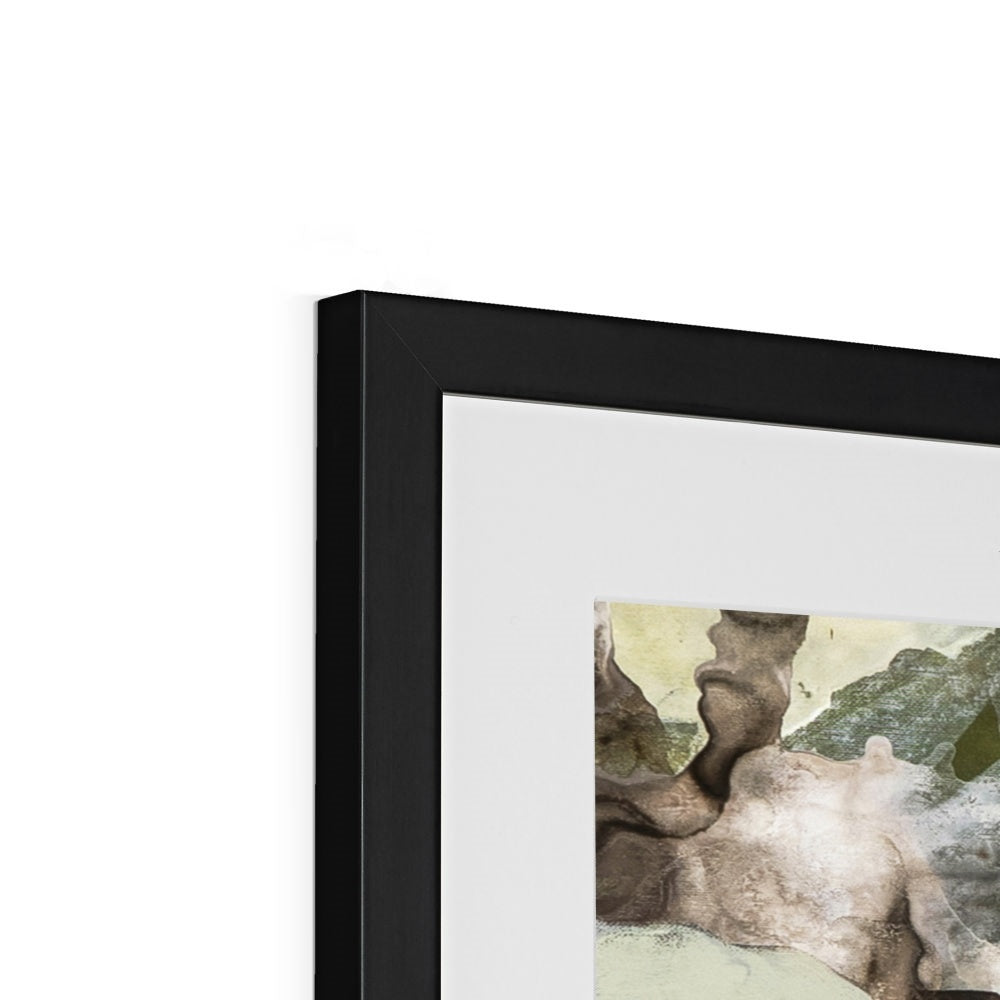 Closeup of black frame - SECRET GARDEN fine art print