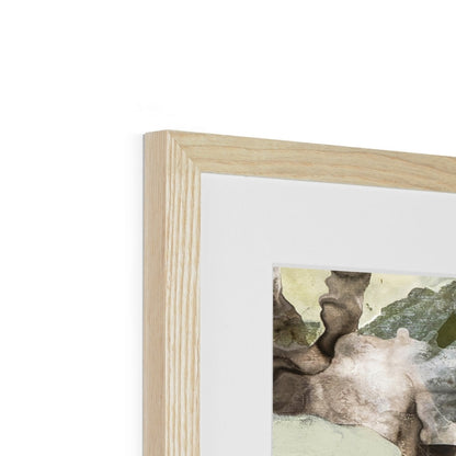 Closeup of natural frame on SECRET GARDEN fine art print