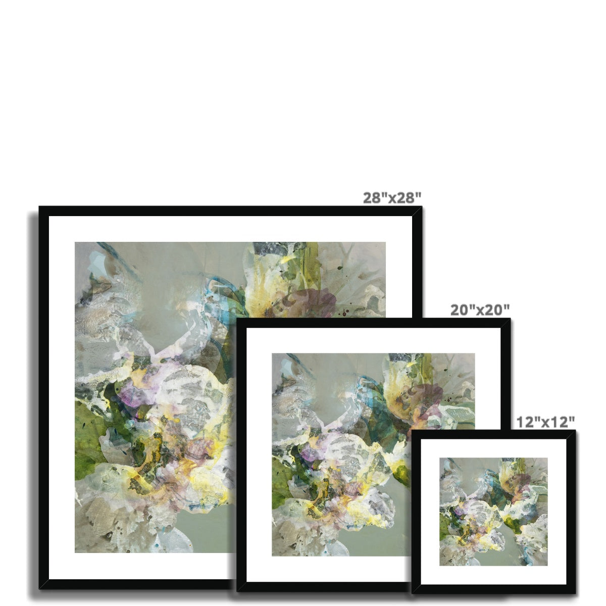 SUMMER WEDDING - Fine Art Print in black frames, three different sizes.