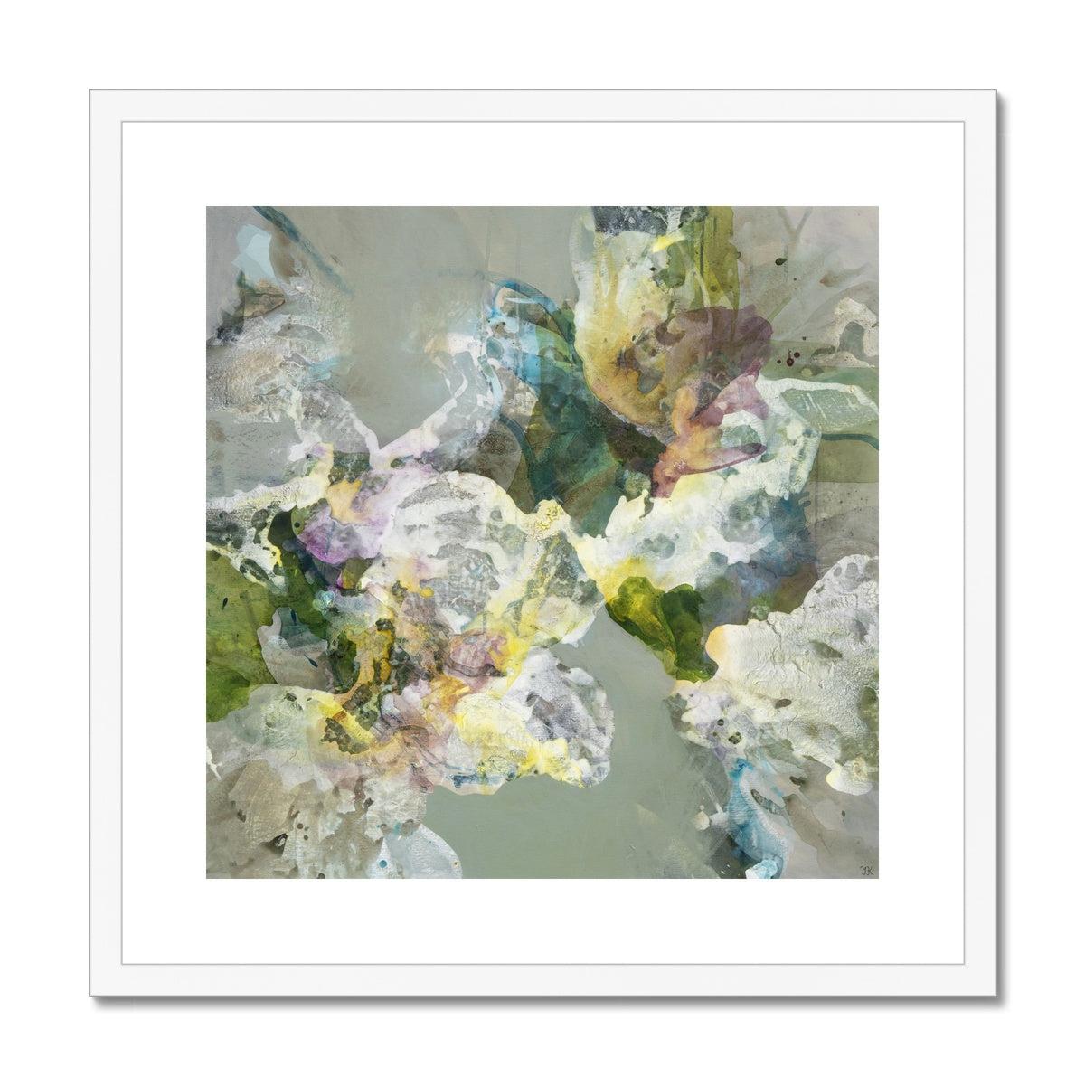 SUMMER WEDDING - Fine Art Print by Ida Kopperud in white frame.