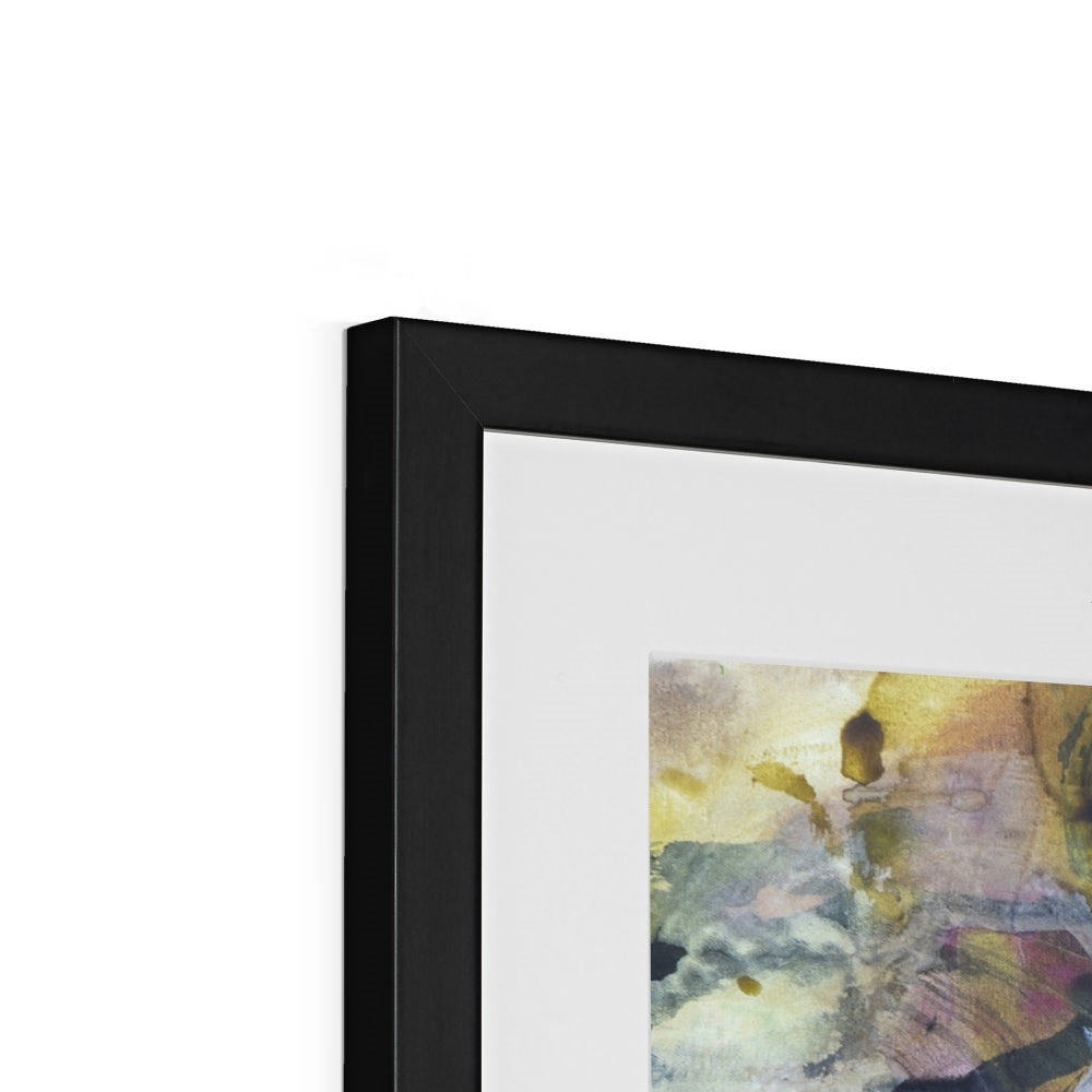 WILD AND FREE - Fine Art Print by Ida Kopperud. Close up black frame.