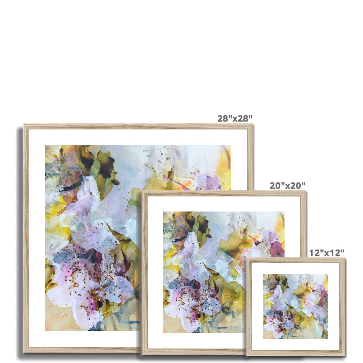 WILD AND FREE - Fine Art Print by Ida Kopperud with natural frame in three different sizes.