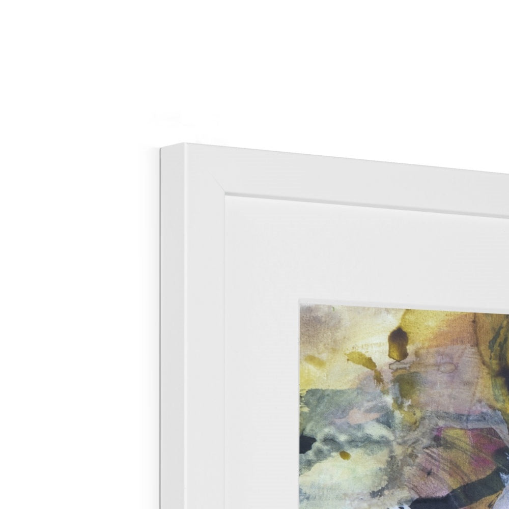 WILD AND FREE - Fine Art Print by Ida Kopperud. Close up of white frame.